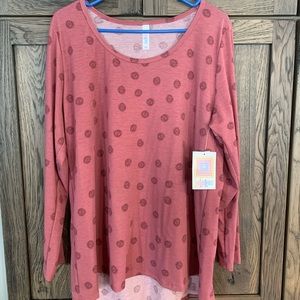 LuLaRoe - Lynnae long sleeve top - Size 2XL